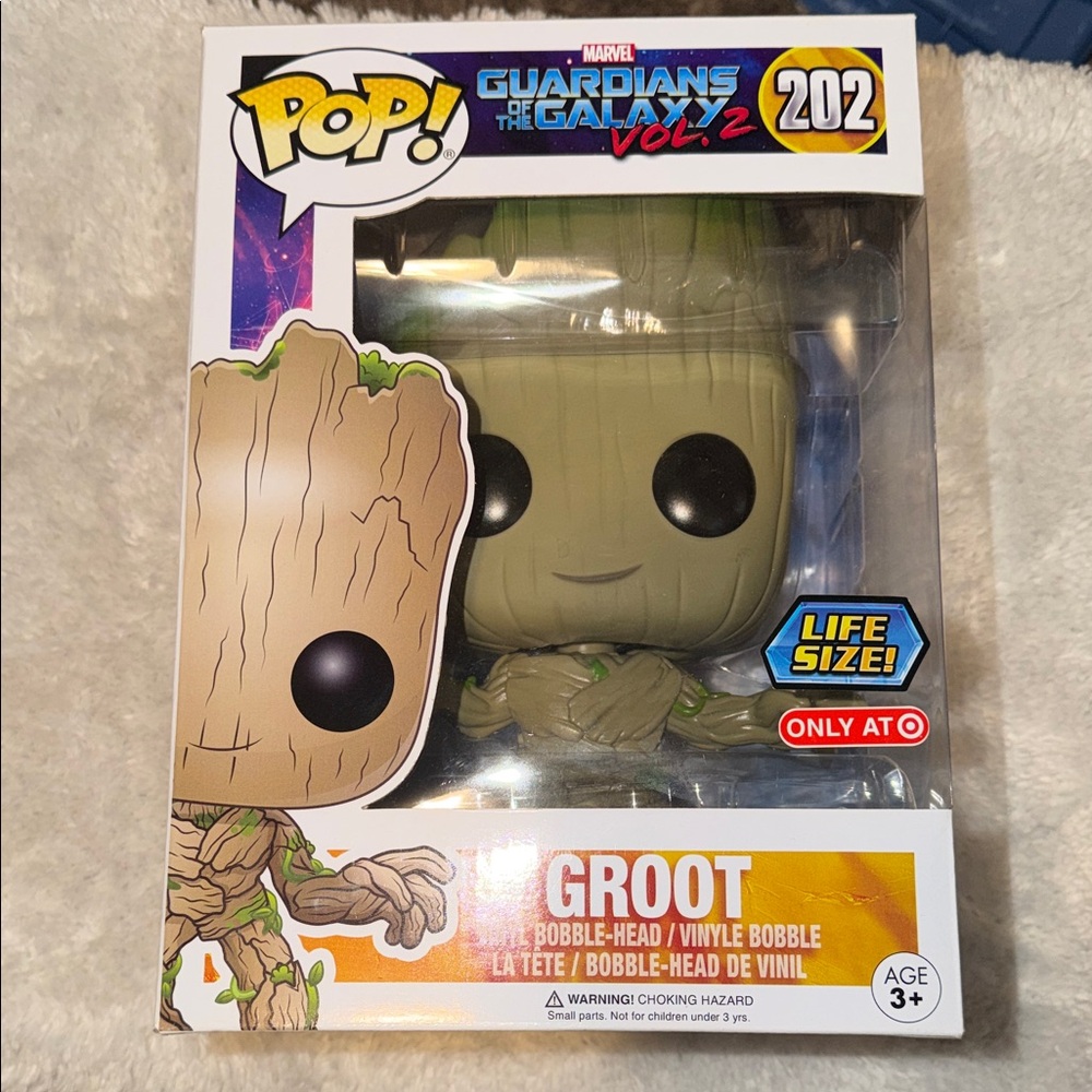 Funko Pop! Marvel Guardians Of The Galaxy Vol 2 202 Groot Life Size Vinyl Figure